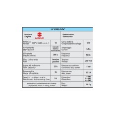 Generatore di Corrente AIRMEC LC 6500 DDC
