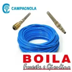 Tubo poliuretano Campagnola Ø 8×10 – 20 m con raccordo innesto e rubinetto: resistente e versatile